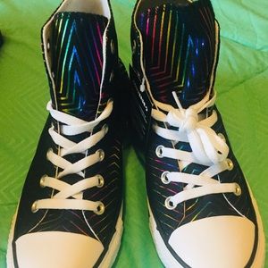 Chuck Taylor High Top Rainbow Star Women’s Shoes